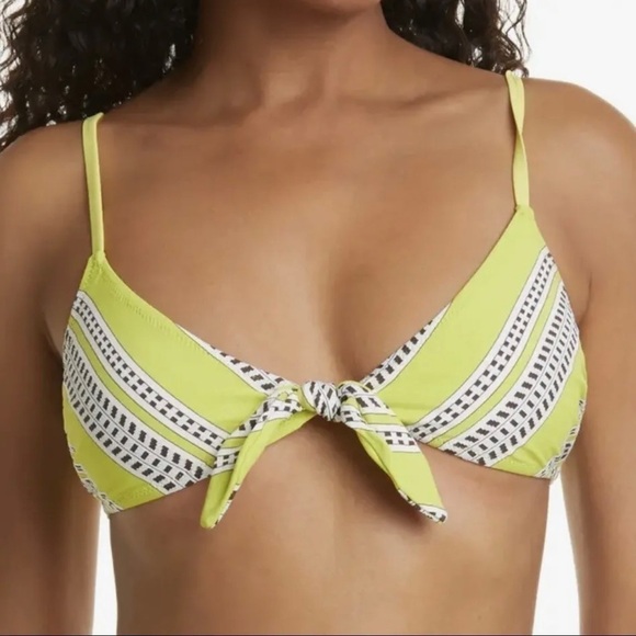 Lemlem Other - LEMLEM Amira Tie Front Bikini Top Women’s - Yellow Size - Medium $135